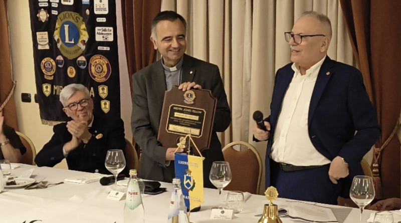 Conferimento del MJF, massima onorificenza Lions, a S.E. Mons. Erio Castellucci